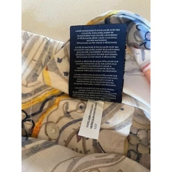 Ralph Lauren Travis Paisley Rue Vaneau King Shams (2) Cotton Red & Blue Bedding - Picture 4 of 4